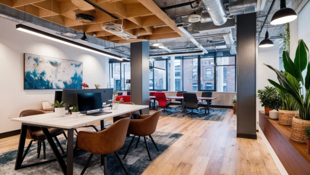 stylish modern office space desgined collaboration creativity